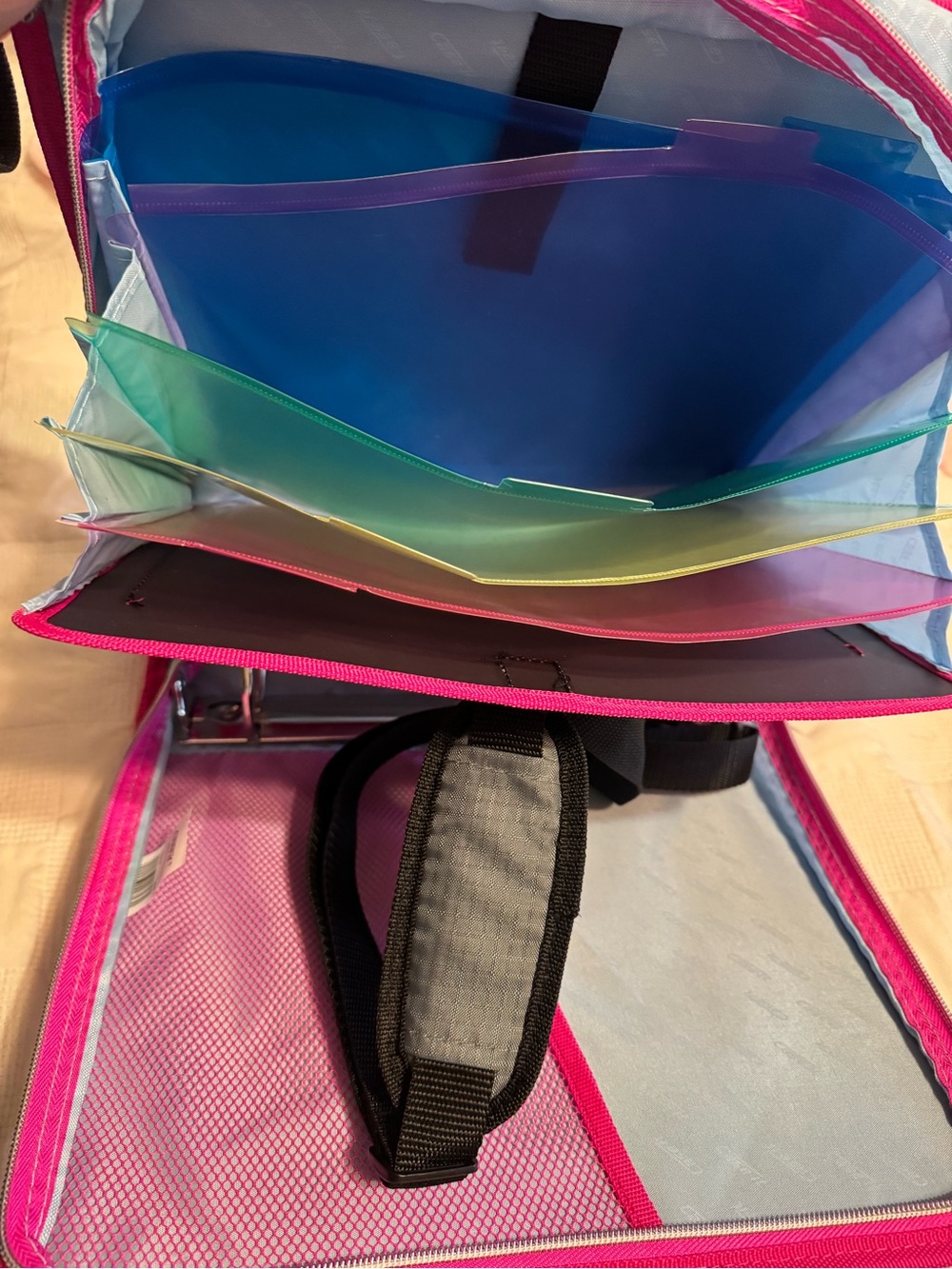 Case-it The Mighty Zip Tab 3" Capacity Kids Binder - Pink Blue Multi - Picture 7 of 7